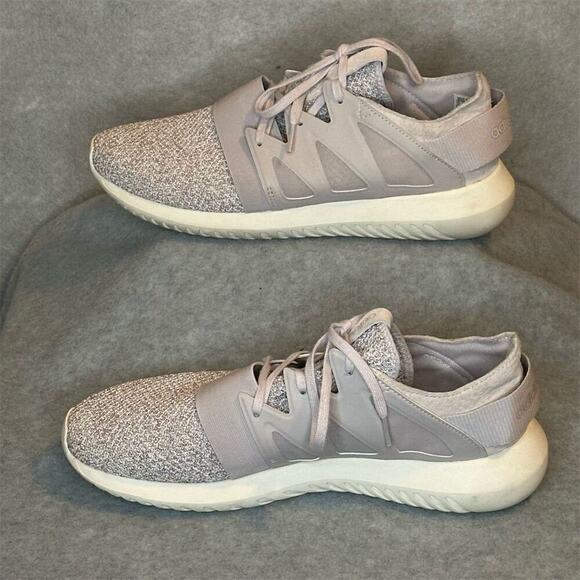 Adidas Women's Sneakers Sz 9.5 Tubular Viral Lavender Purple Knit Athletic Shoes - Picture 2 of 6